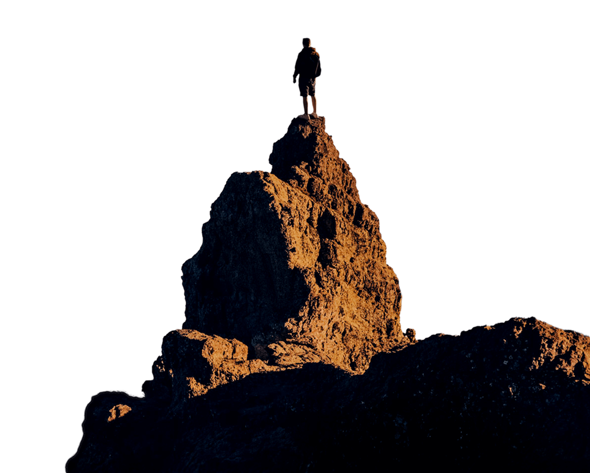 Mountain peak representing growth and financial success